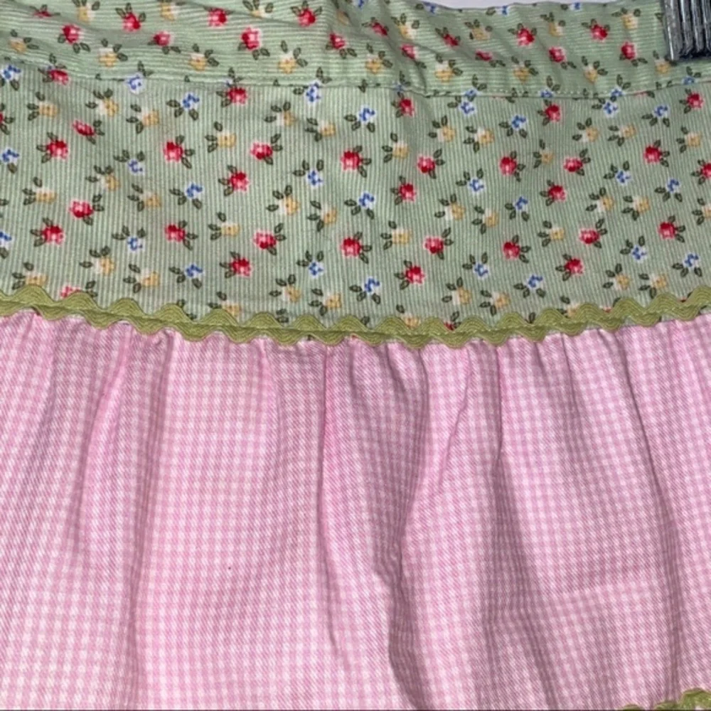 Vintage Two Friends Tiered Floral Gingham‎ Skirt 18 Months Cottagecore Prairie